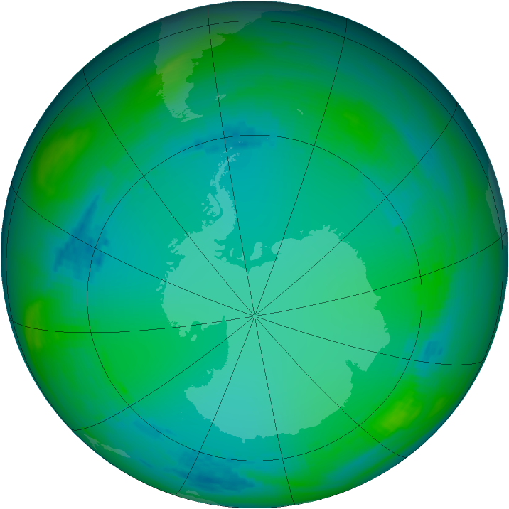 Ozone Map 1991-07-10